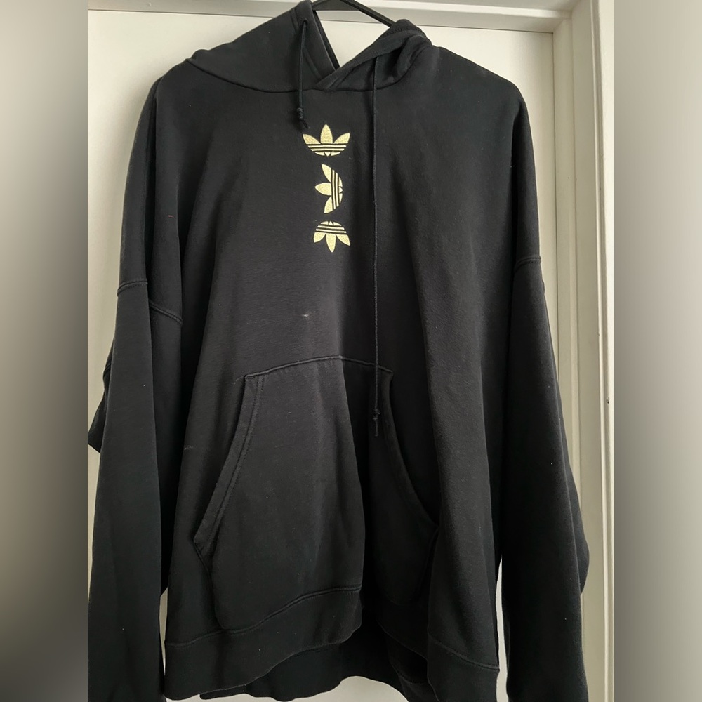Black and Gold Adidas Hoodie